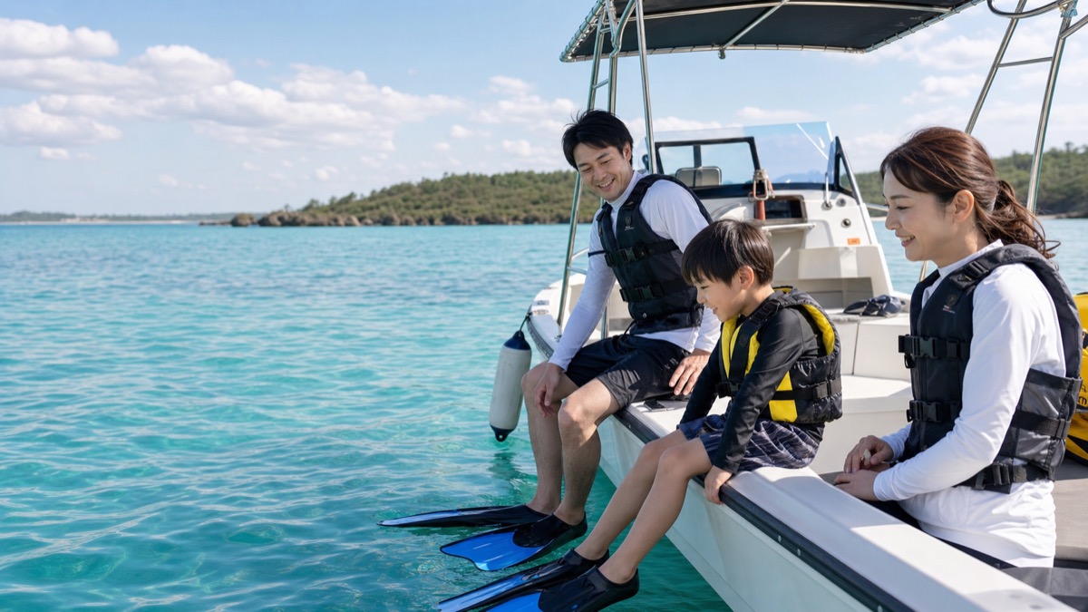 沖縄のボートツアーは子連れ旅行におすすめ？家族で海遊びを楽しむコツ