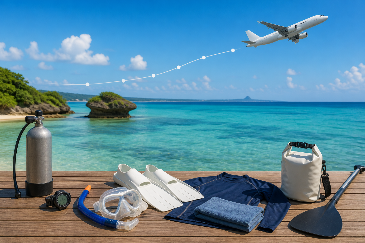 沖縄旅行の最終日に海遊びはできる？飛行機搭乗との予定の組み方